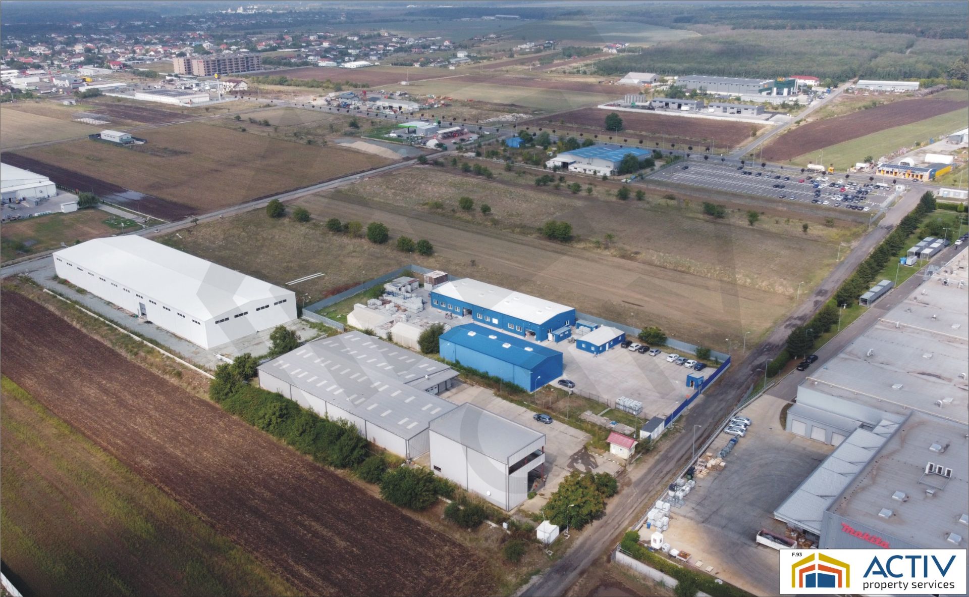 Hala de vanzare, zona Branesti. Imagine amplasament si vecinatati