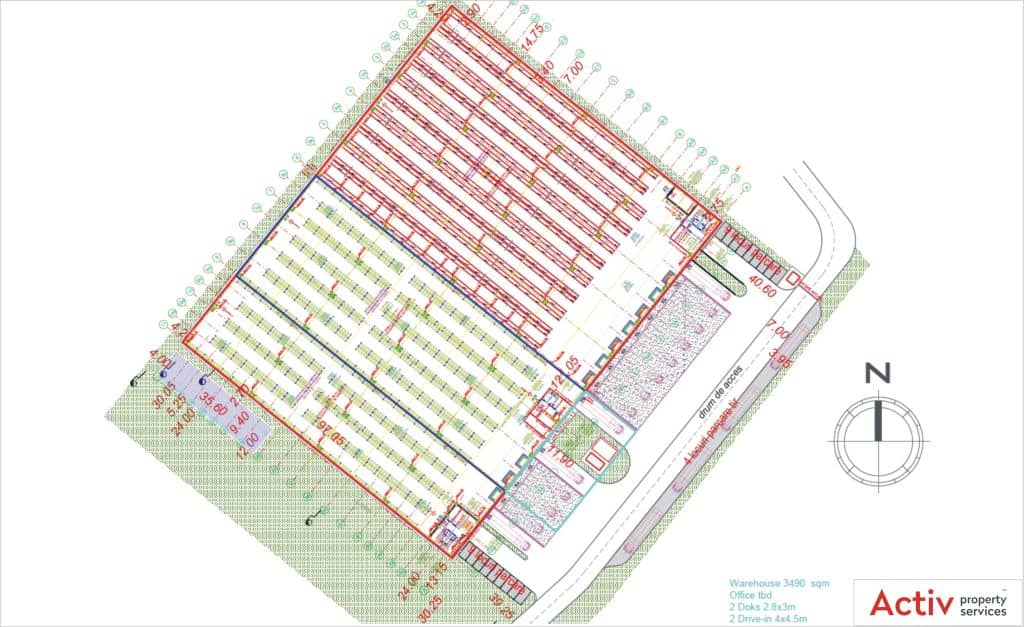 ELI Park 1 Chitila inchiriere spatiu de depozitare Bucuresti nord-vest plan