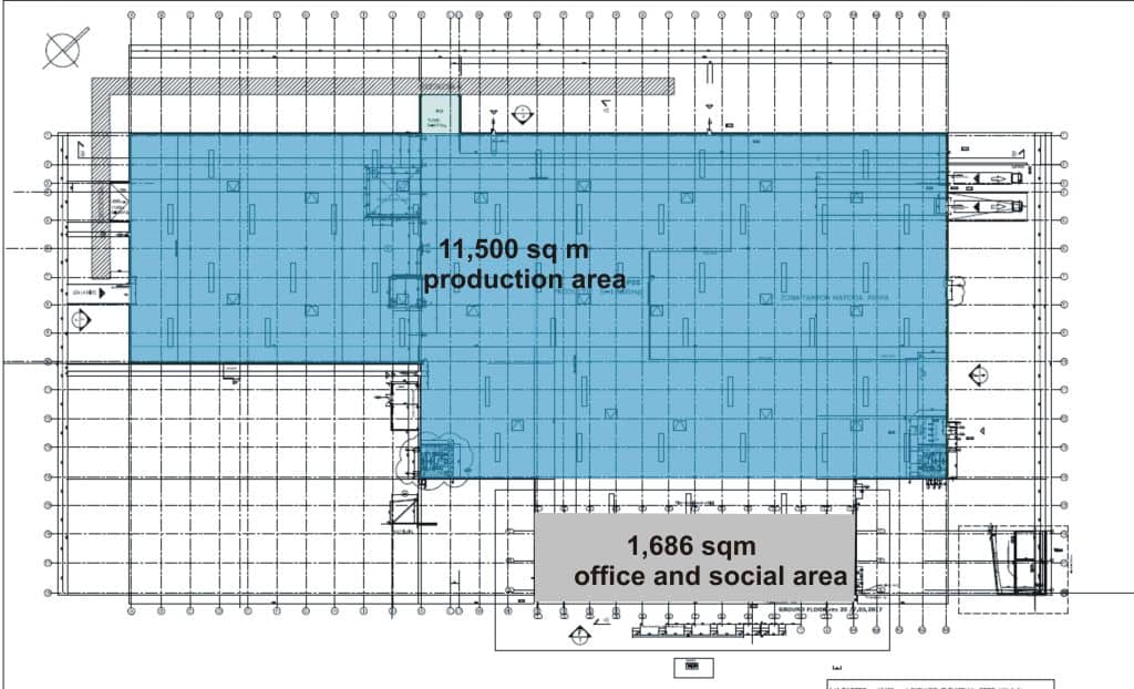 Olympian Park Timisoara inchiriere spatiu depozitare si productie Timisoara nord-est vedere plan