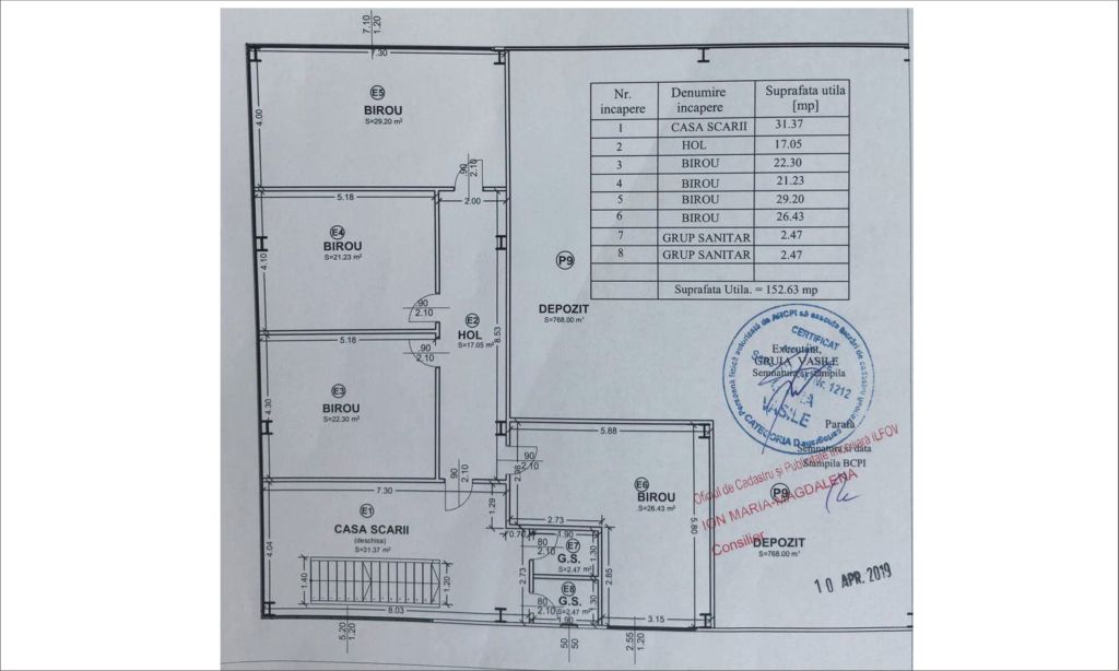 Hala ArcoExpert inchiriere spatiu de depozitare Bucuresti vest  plan birouri