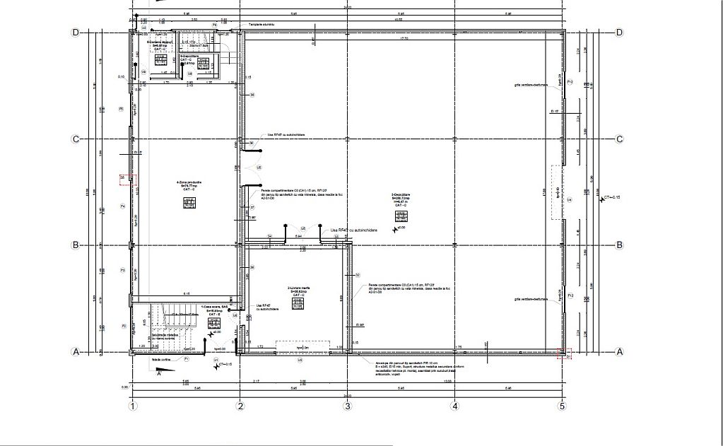 Hala Dragomiresti Deal spatii depozitare si productie Bucuresti vest, plan hala