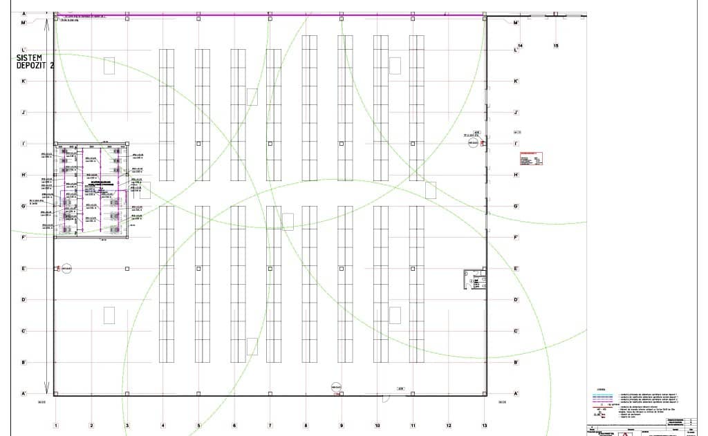 Baneasa 8 inchiriere spatii depozitare Targu Mures sud vest plan incinta