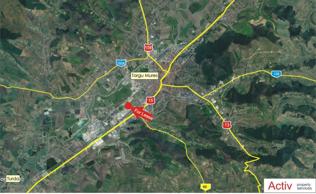 Baneasa 8 inchirierespatii depozitare Targu Mures sud vest vedere google map