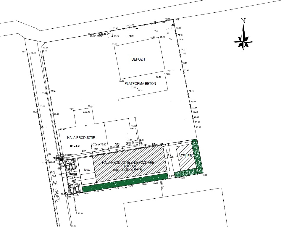 Hala de inchiriat Pantelimon – Sf. Calinic -plan