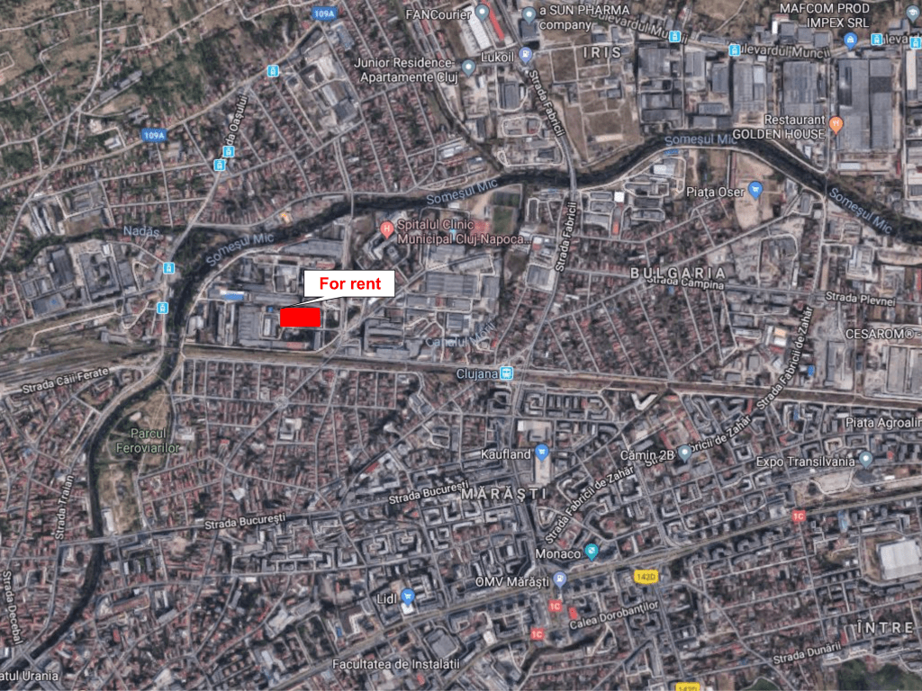 Hala Piata 1 Mai -Clujinchirieri hale cluj nord vedere google map