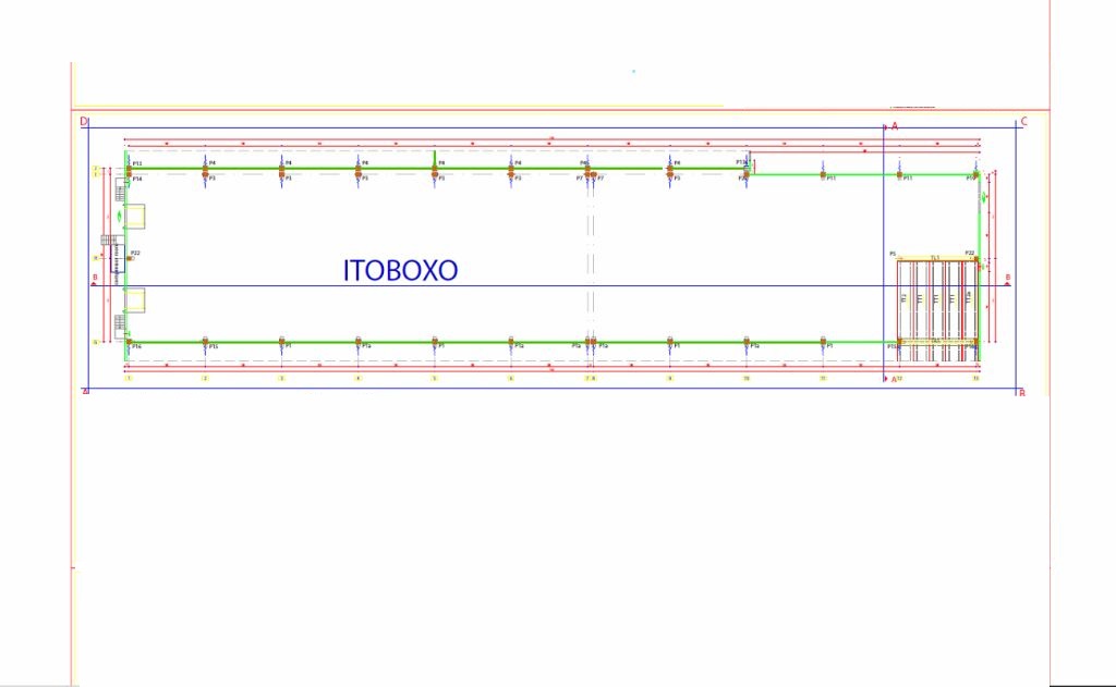 Hala de inchiriat in Timisoara - FACTO ITOBOXO, Timisoara sud-vest, plan spatiu industrial