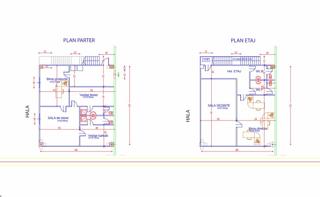 Hala de inchiriat in Timisoara - FACTO ITOBOXO, Timisoara sud-vest, plan spatii administrative