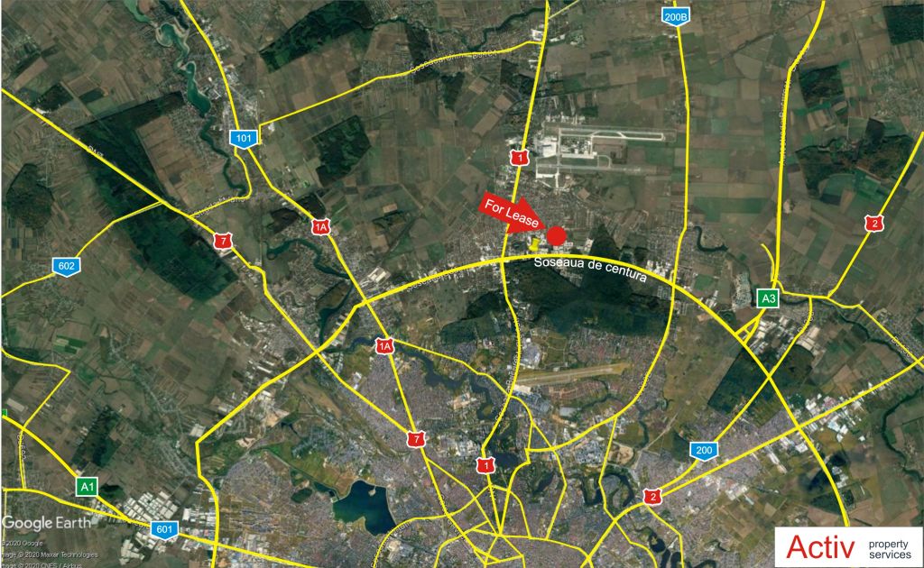 Hala de Vanzare Bucuresti – Zona Otopeni, localizare hala