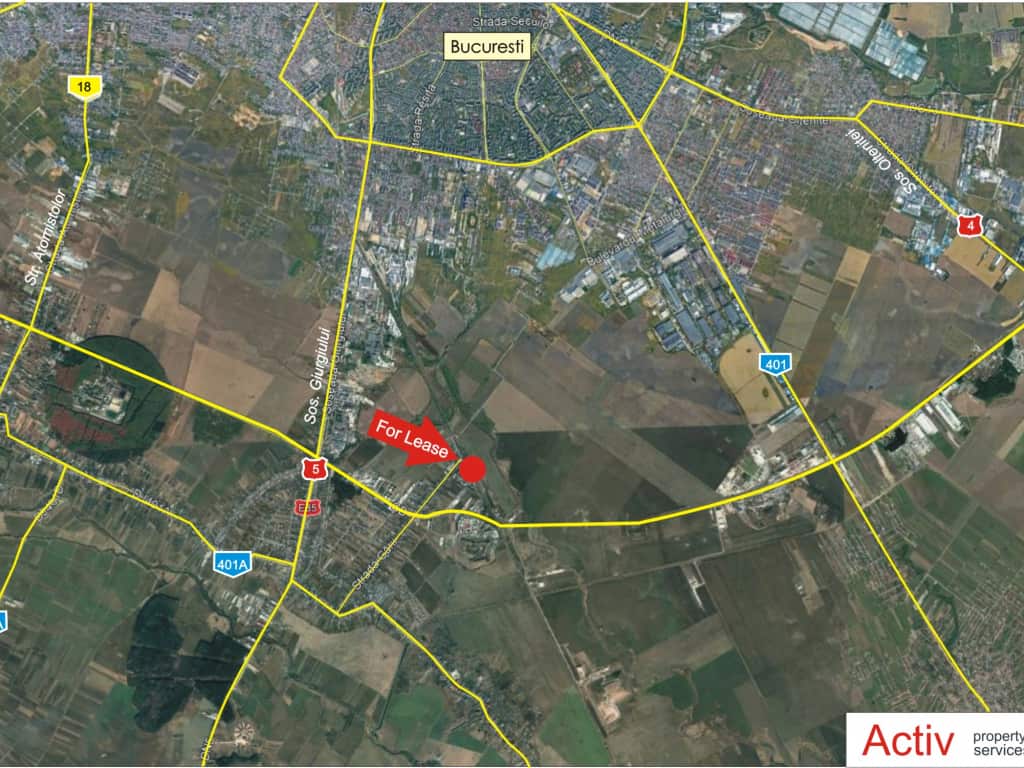 Hala Jilava - Bumbacarie Spatii de depozitare sau productie Bucuresti sud localizare harta
