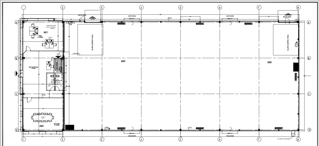 LIFTCON Magurele spatiu depozitare Bucuresti sud plan hala