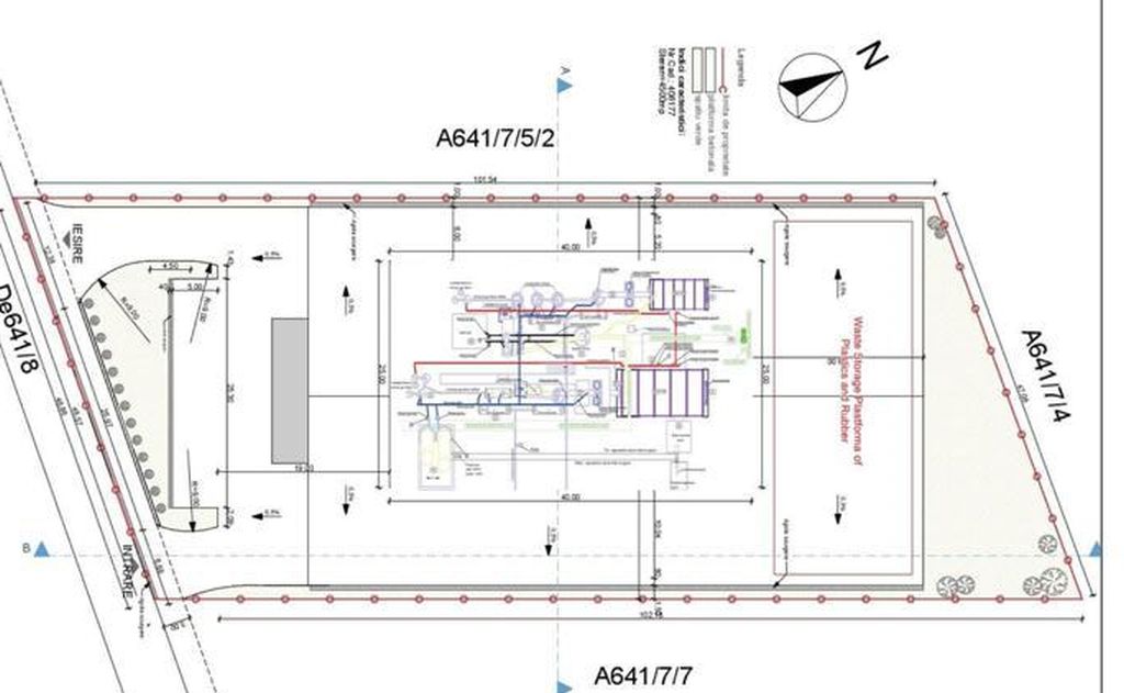 Hala de vanzare in Timisoara - sud - ROSELLI, plan proprietate