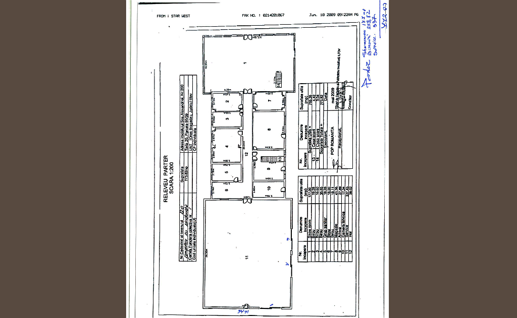 Spatiu industrial de inchiriat Bucuresti Sud- NOA Trans - plan spatiu