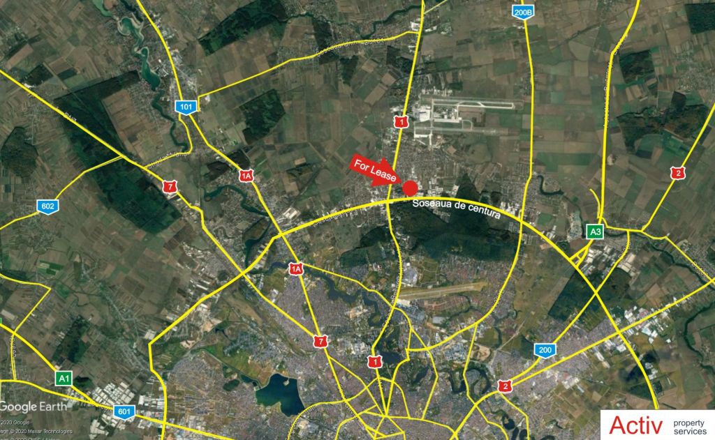 Hala industriala cu spatii de depozitare - Otopeni, Bucuresti Nord, localizare harta