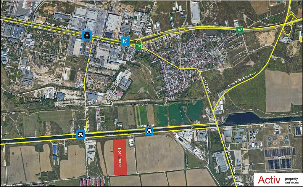 Hala Industriala De Inchiriat , Bucuresti est, Dambovita Logistic Park - harta acces