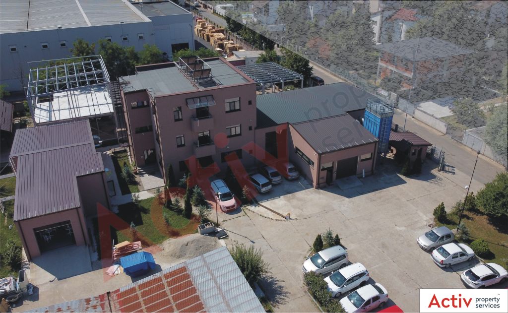 Hala industriala Pantelimon spatiu de depozitare Bucuresti est poza parcare interioara