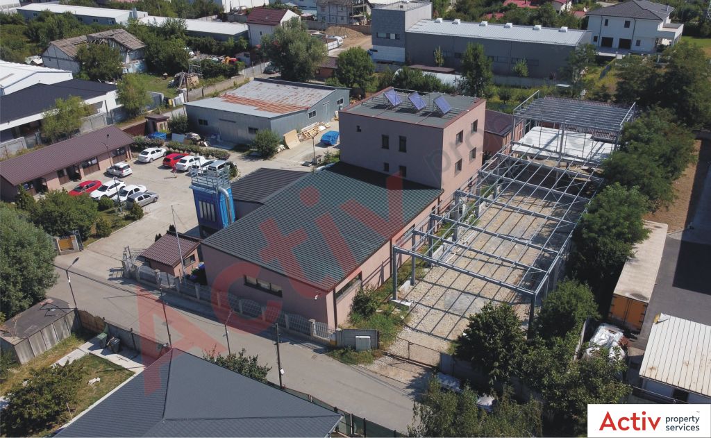 Hala industriala Pantelimon spatiu de depozitare Bucuresti est vedere laterala