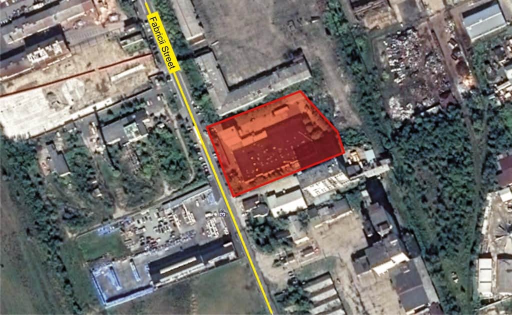 Fabricii 7A hala de inchiriat Baia Mare vest vedere satelit