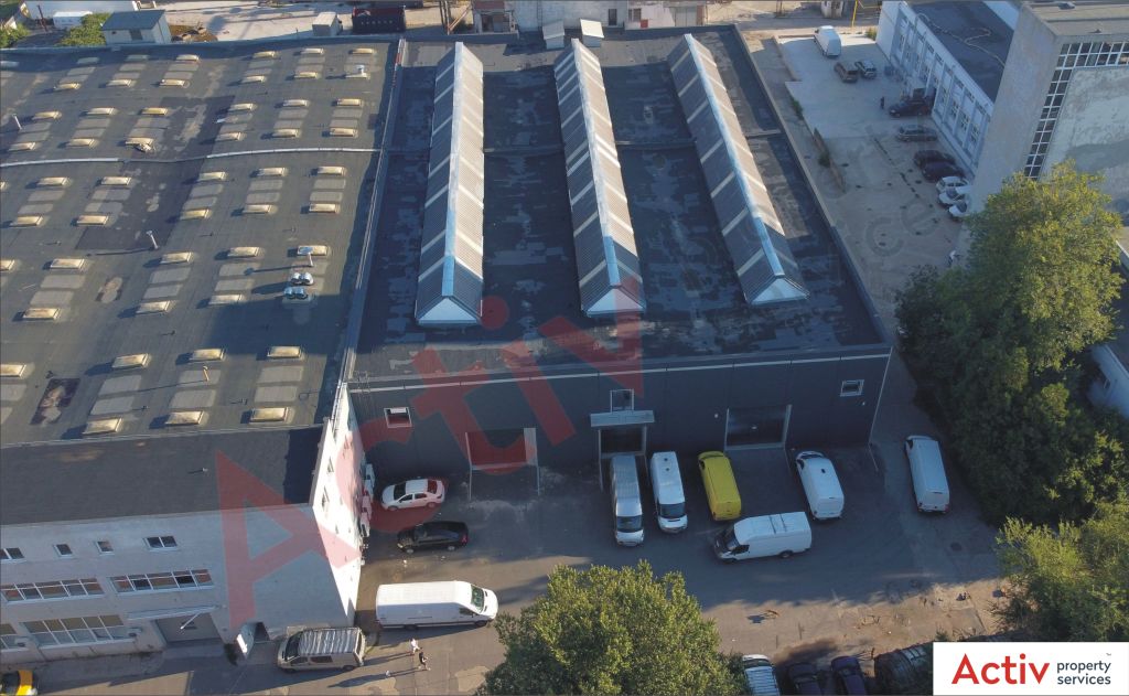 Spatiu depozitare/productie Giurgiului - Jilava de inchiriat Bucuresti, sud, imagine curte interioara si parcare