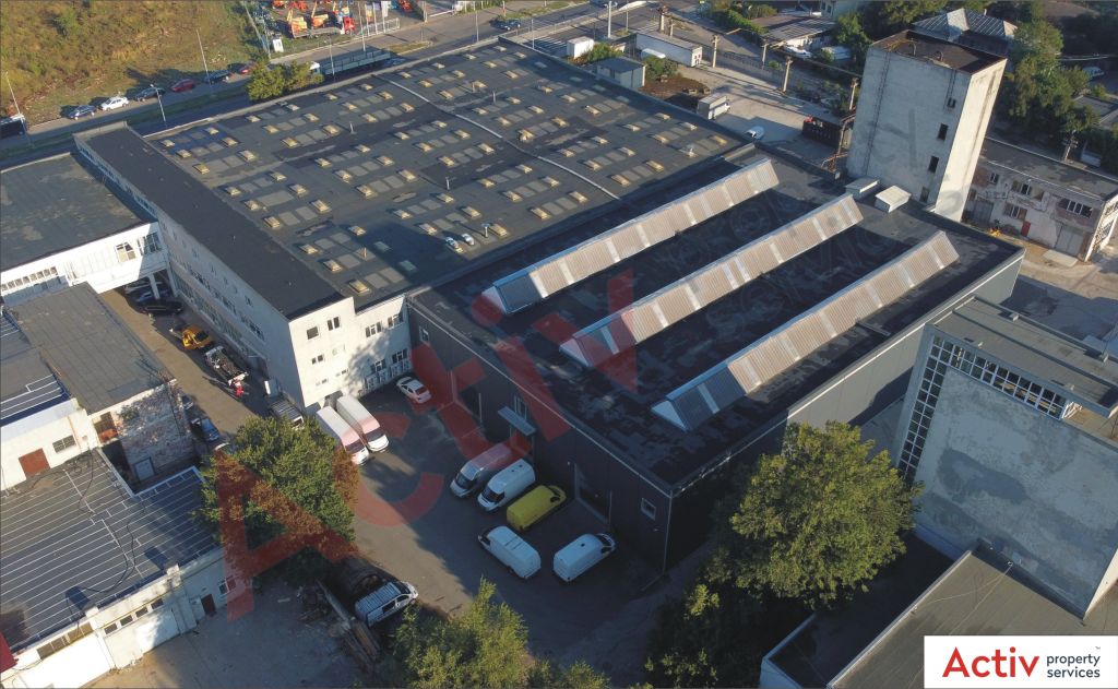 Spatiu depozitare/productie Giurgiului - Jilava de inchiriat Bucuresti, sud, vedere generala proprietate