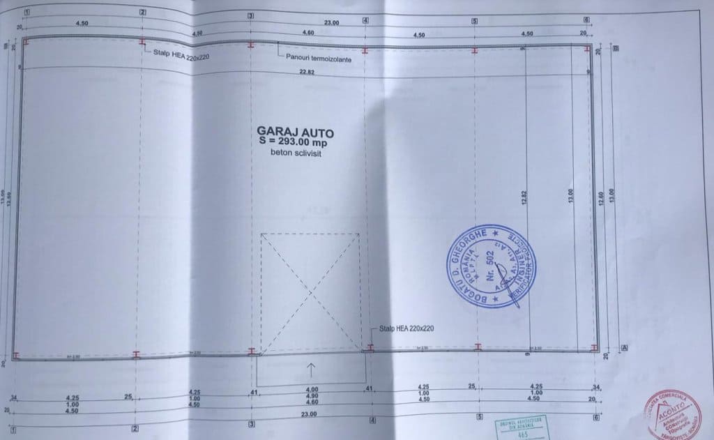 Hala Manastirea inchiriere proprietati industriale Bucuresti nord-vest plan