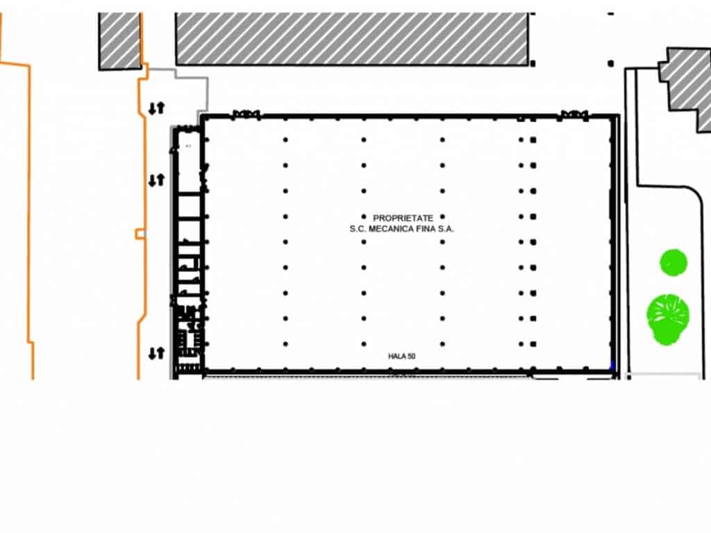 Hala Mecanicafina inchiriere spatiu depozitare Bucuresti zona Obor schita proprietate