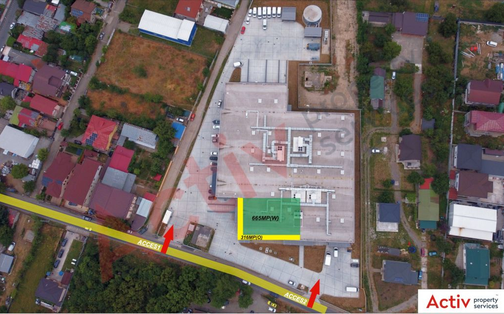 Hala moderna cu temperatura controlata, de inchiria in zona Pantelimon. Localizare spatiu disponibil