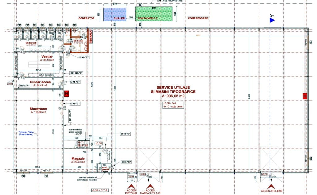 Hala Oxigenului inchiriere spatiu depozitare Bucuresti est schita hala