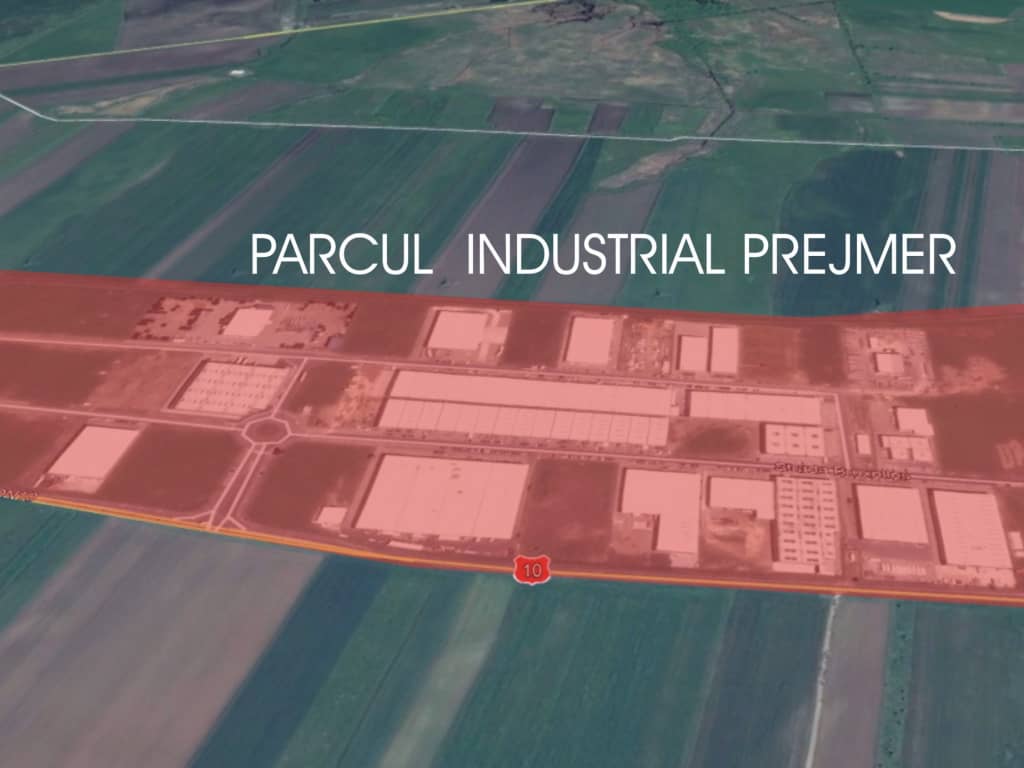 Parcul Industrial Prejmer inchiriere spatiu depozitare Brasov nord est vedere satelit
