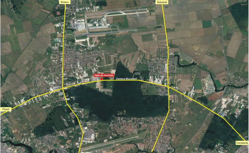 Hala Temperatura Controlata - Otopeni hale industriale de vanzare Bucuresti nord localizare vedere 