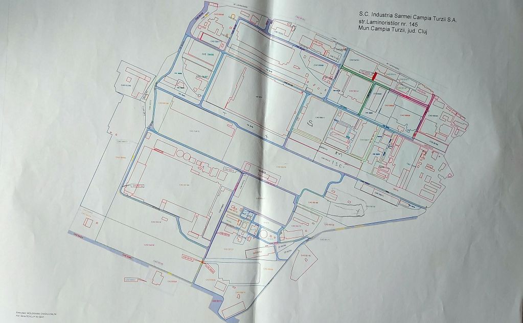 Hale de inchiriat - Parc Industrial Campia Turzii. Plan amplasament proprietate