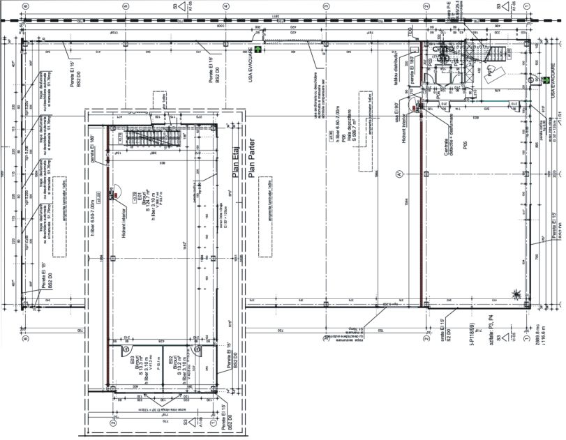 LIFTCON Mogosoaia - spatiu depozitare Bucuresti nord-vest plan hala industriala