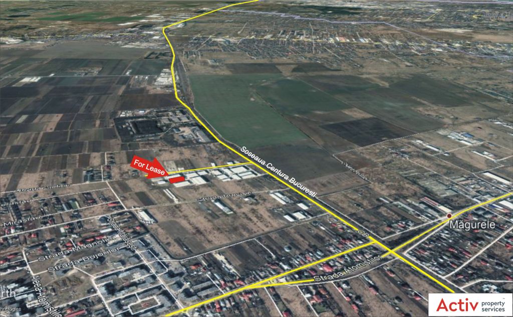 LIFTCON Magurele spatiu depozitare de vanzare Bucuresti sud localizare harta imagine detaliu