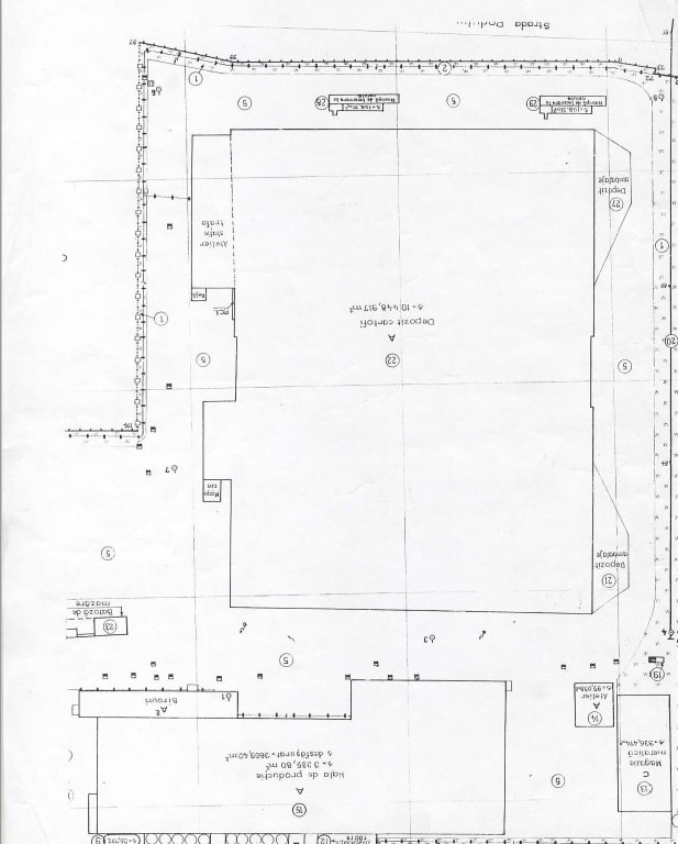 Hala Targu Secuiesc inchiriere spatiu depozitare Targu Secuiesc sud plan