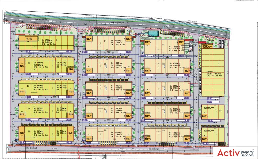 LIFTCON Mogosoaia inchiriere spatii depozitare / productie Bucuresti nord-vest, plan dezvoltare proiect