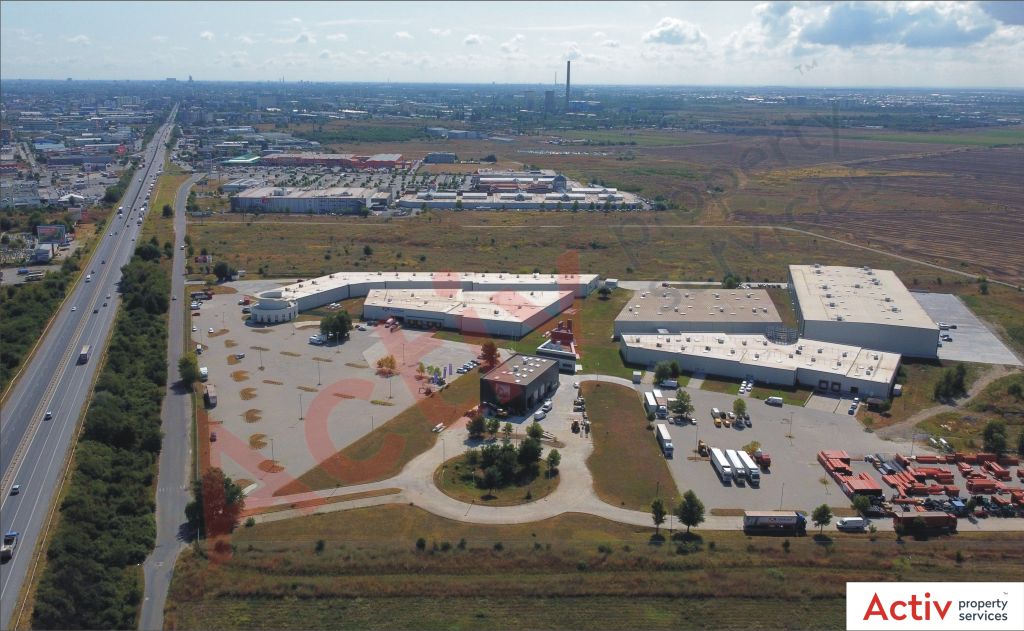 Mega Company Chiajna inchiriere spatiu de depozitare Bucuresti vest vedere ansamblu parc logistic