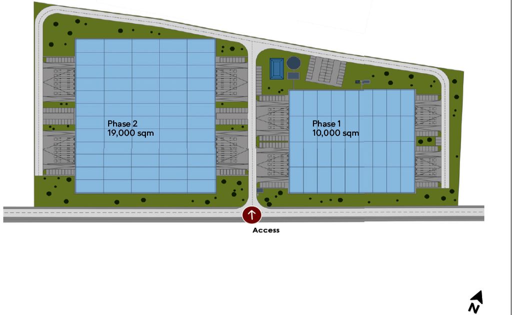 Inchiriere spatii industriale - Eli Park Oradea, zona vest. Plan proiect