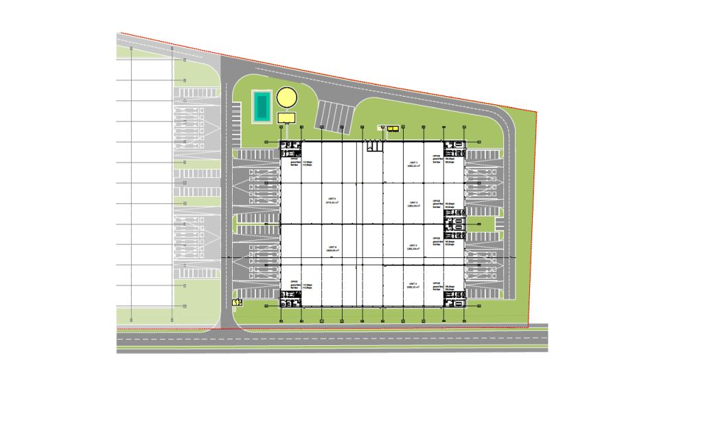 Inchiriere spatii industriale - Eli Park Oradea, zona vest. Plan hala