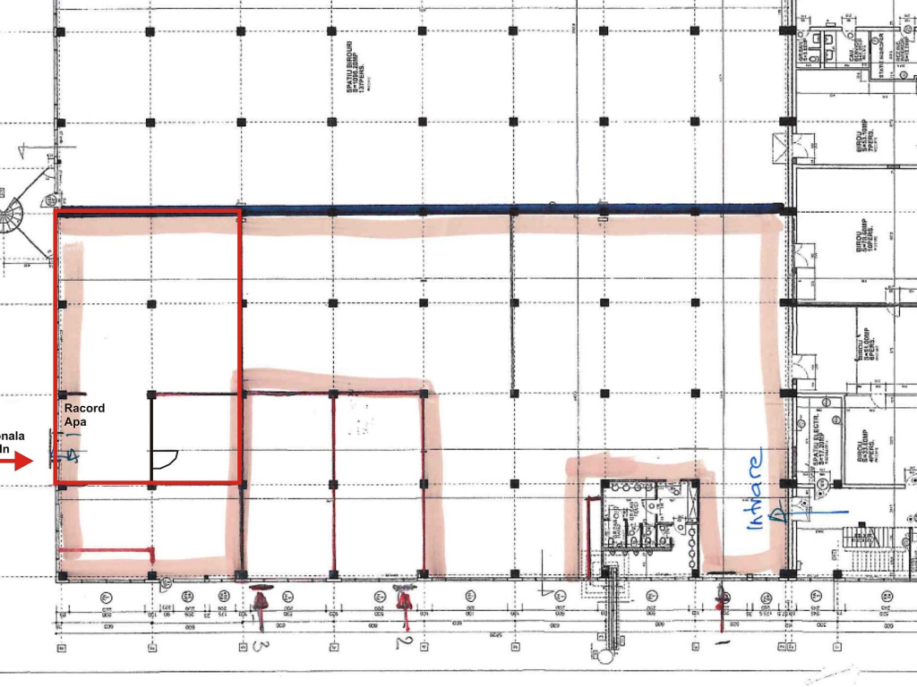 Media Office Building, plan spatiu de inchiriat