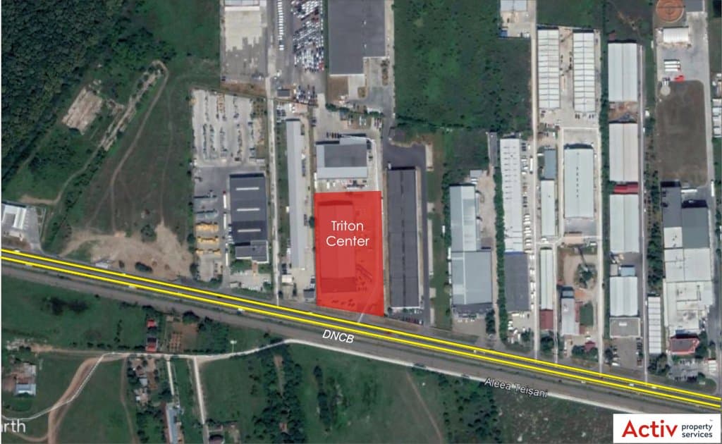 Triton Center inchiriere inchiriere spatii depozitare Bucuresti nord  localizare imobil google