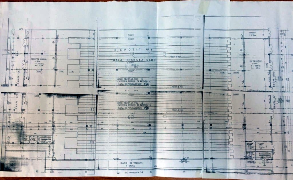 Hala Sacomet inchiriere spatiu depozitare Targu Mures plan