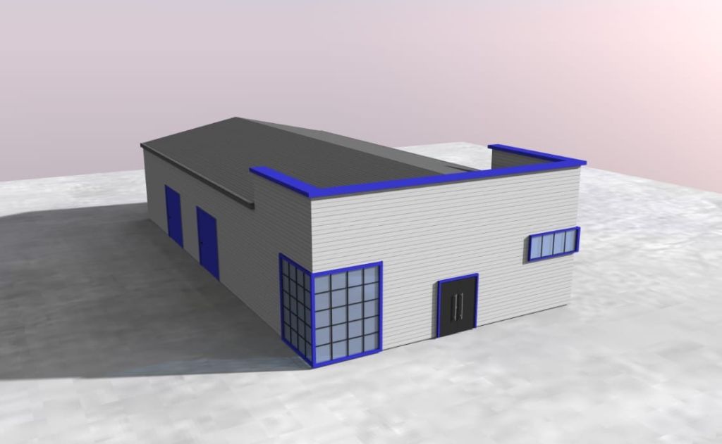 MetalBand Industrial Park inchiriere spatii depozitare Braila sud vedere fatada 