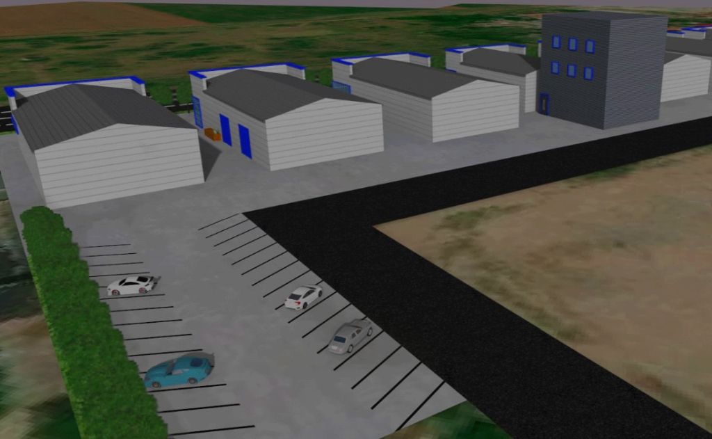 MetalBand Industrial Park inchiriere spatii depozitare Braila sud imagine parcare