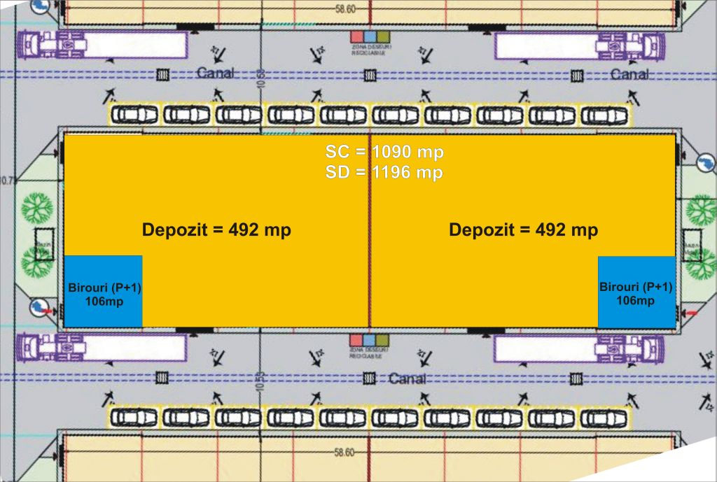 LIFTCON Mogosoaia inchiriere spatii depozitare / productie Bucuresti nord-vest detaliu interior