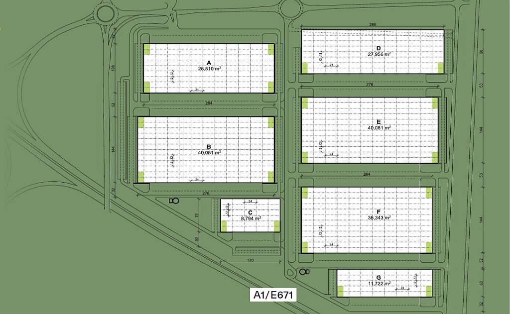 VGP Park Arad inchiriere sparii depozitare si productie Arad sud plan proprietate