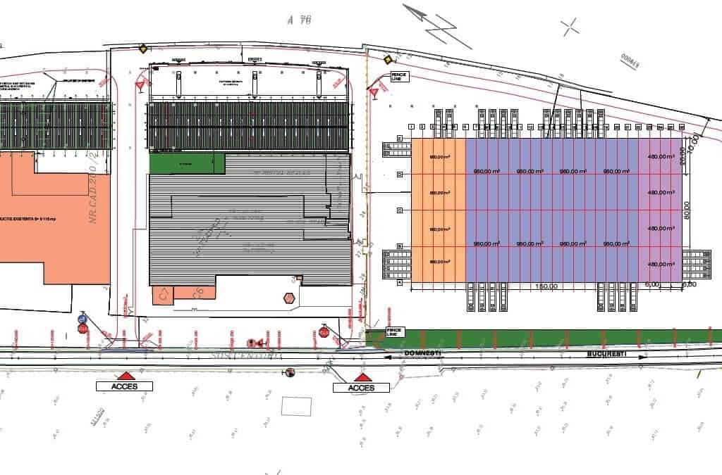 NGB Bragadiru - spatiu depozitare Bucuresti sud-vest schita proprietate
