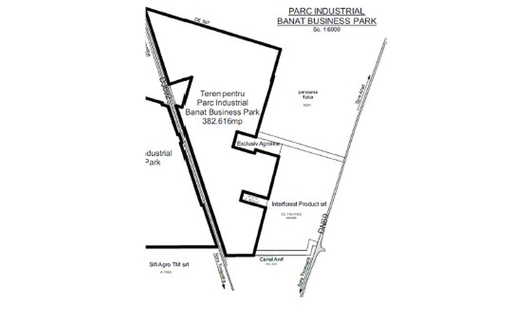 Proprietate de vanzare - Banat Business Park Sanandrei - plan constructii