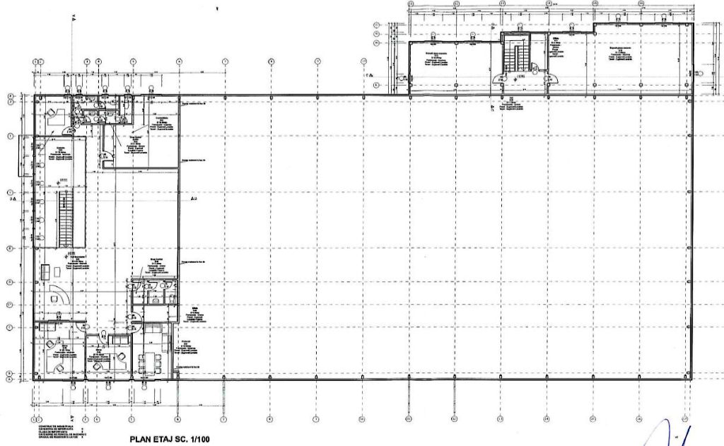 Spatiu de inchiriat Bucuresti, zona Otopeni, showroom, plan etaj