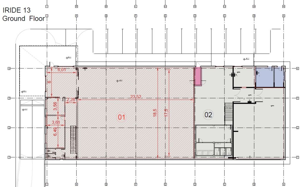 Spatii depozitare in Iride Business Park, Bucuresti Nord - plan etaj