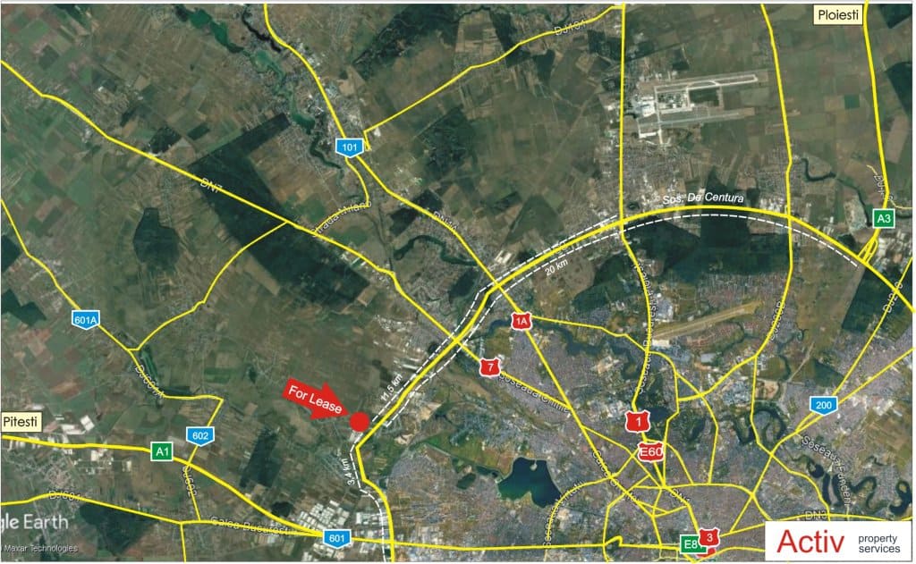 WDP Industrial Park Dragomiresti  inchiriere spatii depozitare / productie Bucuresti vest localizare harta