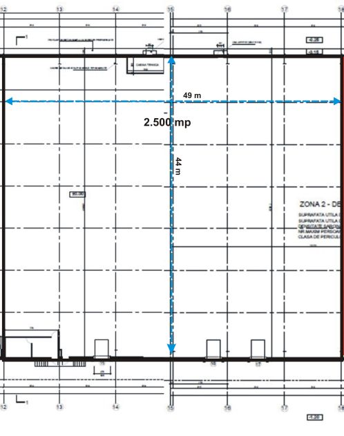 Spatii Industriale de inchiriat Bucuresti vest, Key Logistic Center - plan spatiu